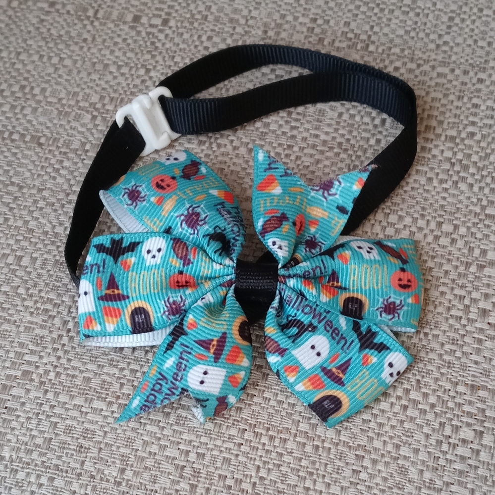 🌹4 for $15🌹 Halloween Icons Dog Bow Tie Collar